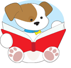 Puppy reading