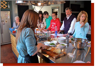 cooking with friends