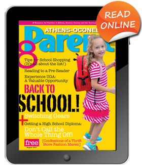 Tablet with magazine cover
